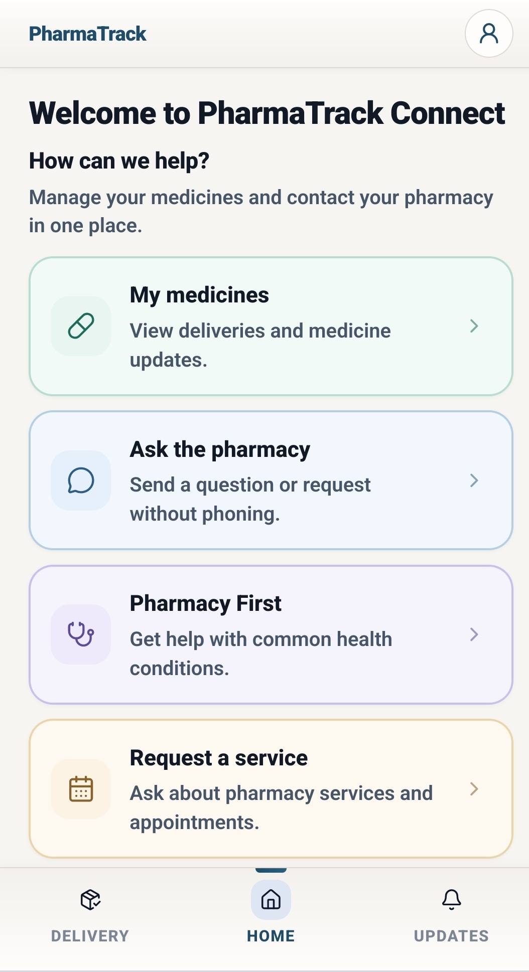 Customer Connect interface