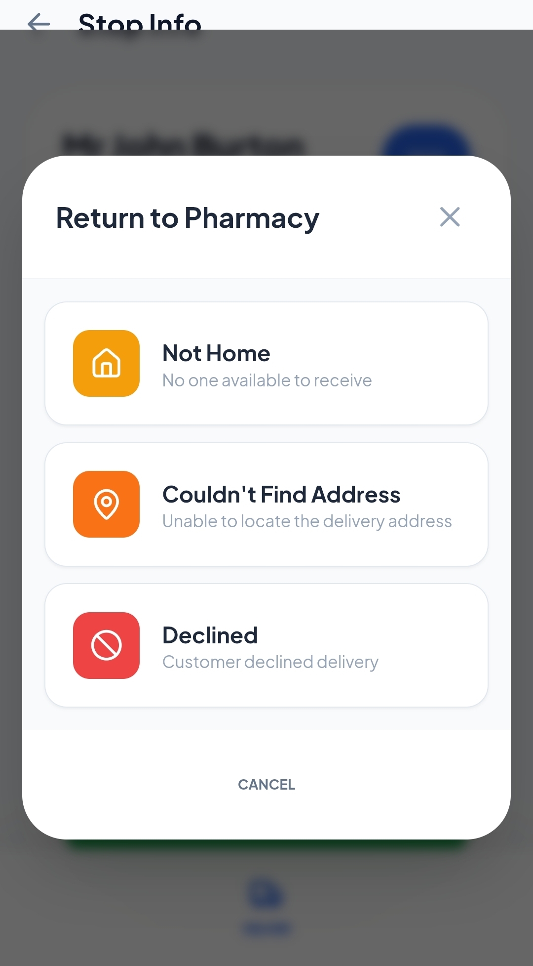 PharmaTrack exception handling